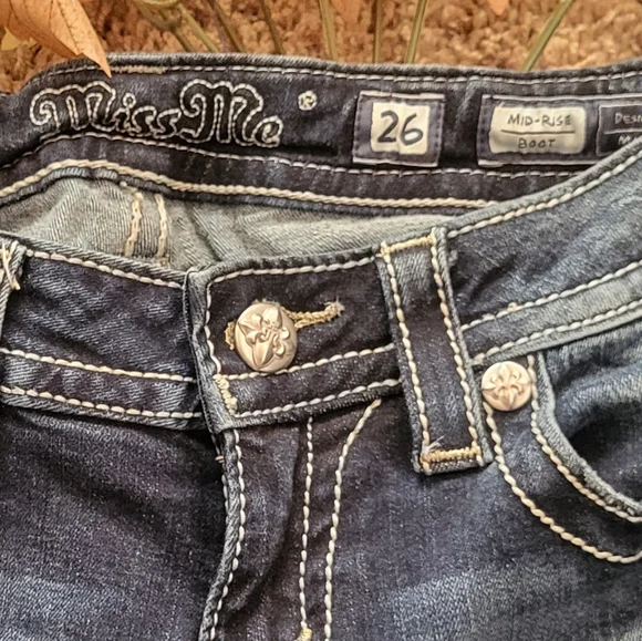 EUC MISS ME JEANS SZ 26 - Picture 3 of 6